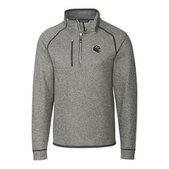 Baltimore Ravens Cutter & Buck Helmet Mainsail Sweater-Knit Half-Zip Pullover Jacket Silver - NFL