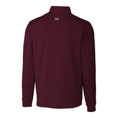 Washington Commanders Cutter & Buck Helmet Traverse Stretch Quarter-Zip Pullover Top Burgundy - NFL