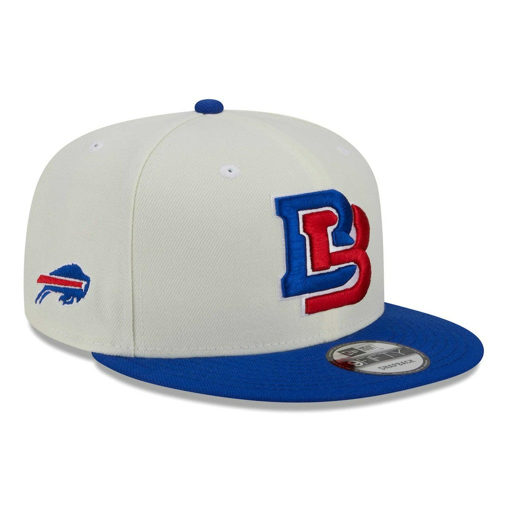 Buffalo Bills New Era City Originals 9FIFTY Snapback Hat Cream/Royal - NFL