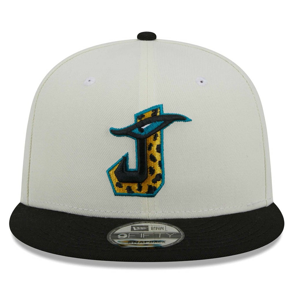 Jacksonville Jaguars New Era City Originals 9FIFTY Snapback Hat Cream/Black - NFL
