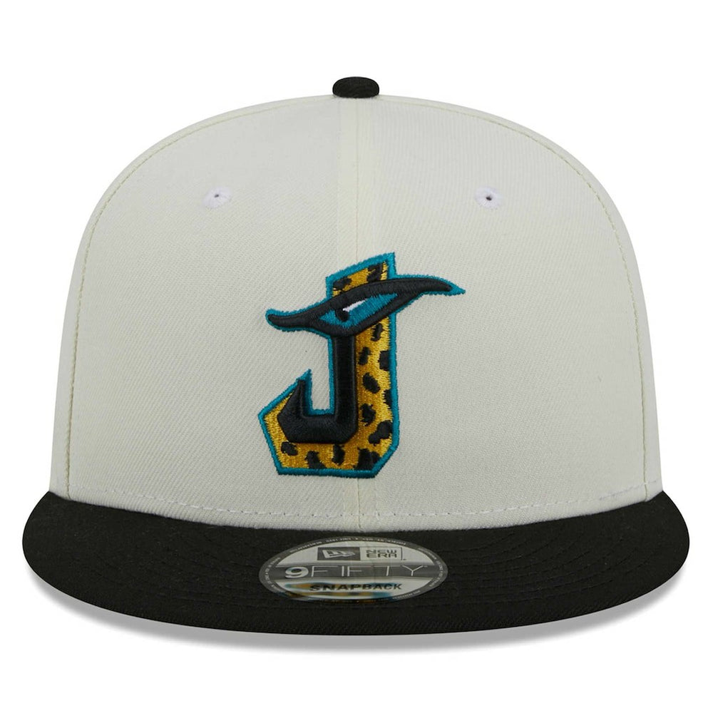 Jacksonville Jaguars New Era City Originals 9FIFTY Snapback Hat Cream/Black - NFL