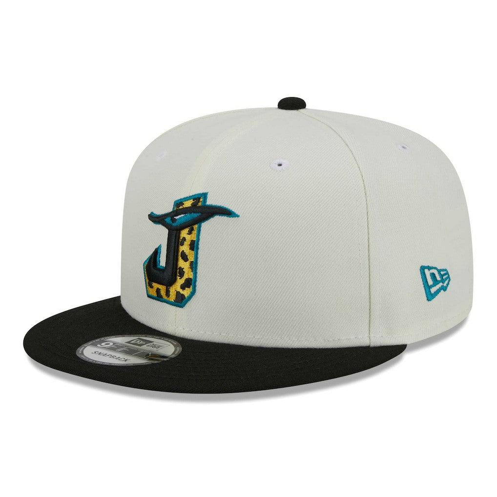 Jacksonville Jaguars New Era City Originals 9FIFTY Snapback Hat Cream/Black - NFL