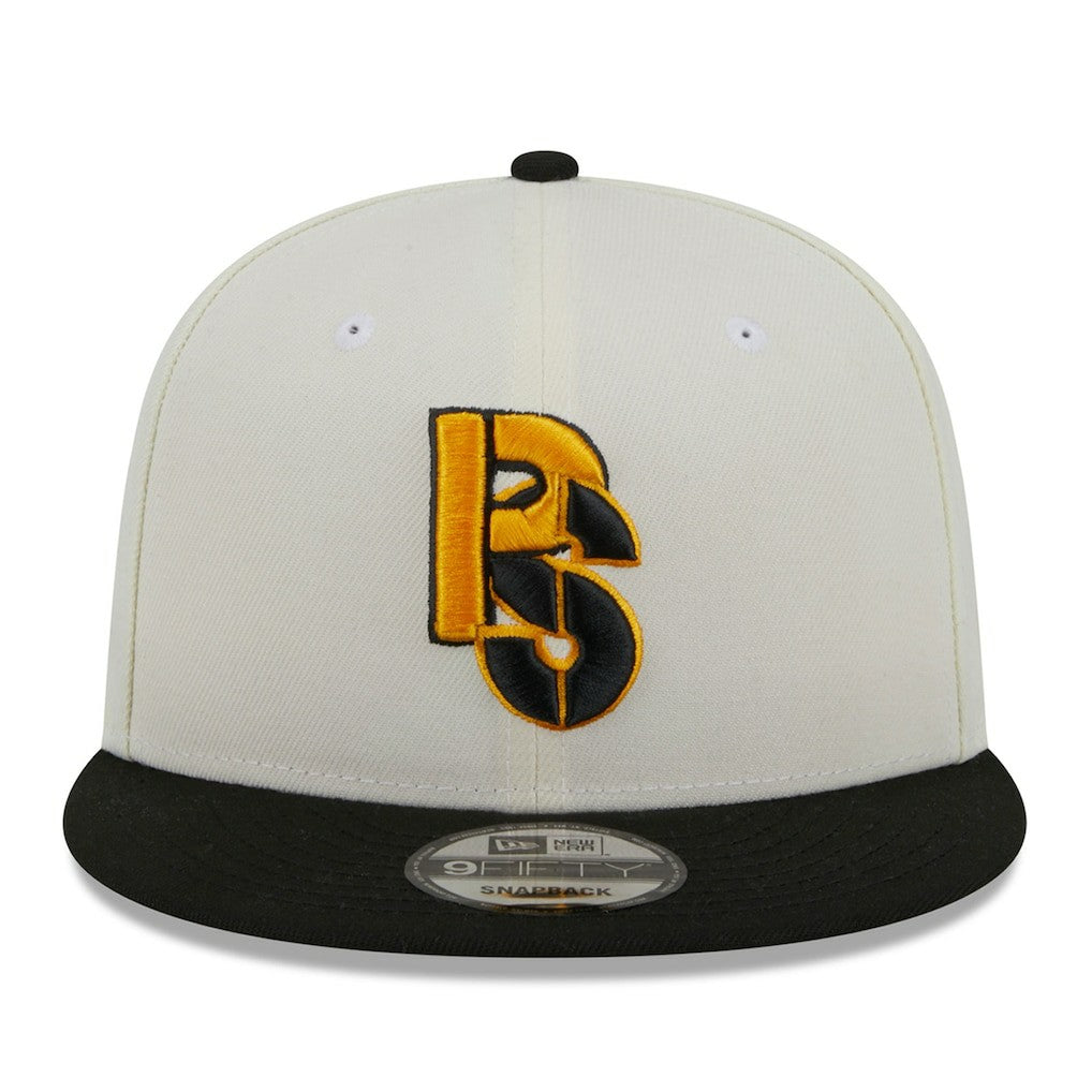 Pittsburgh Steelers New Era City Originals 9FIFTY Snapback Hat Cream/Black - NFL