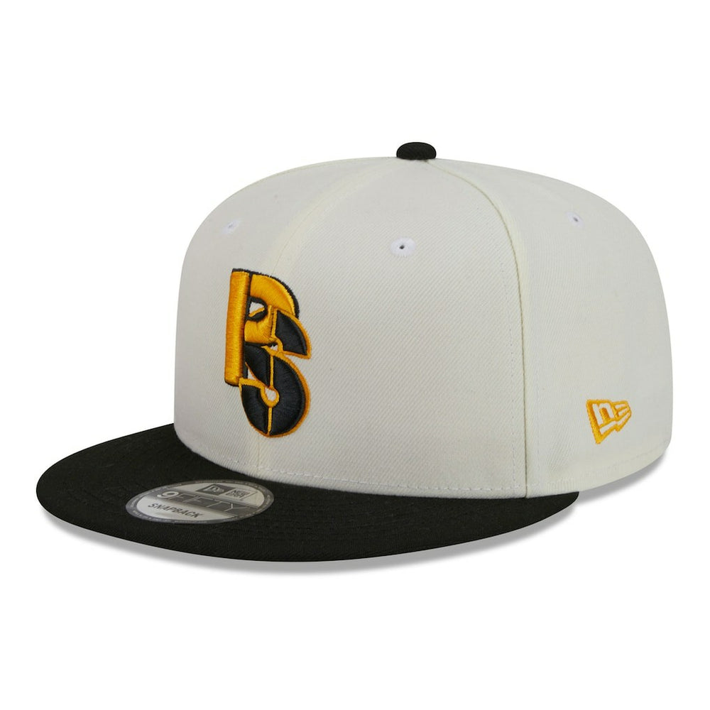 Pittsburgh Steelers New Era City Originals 9FIFTY Snapback Hat Cream/Black - NFL
