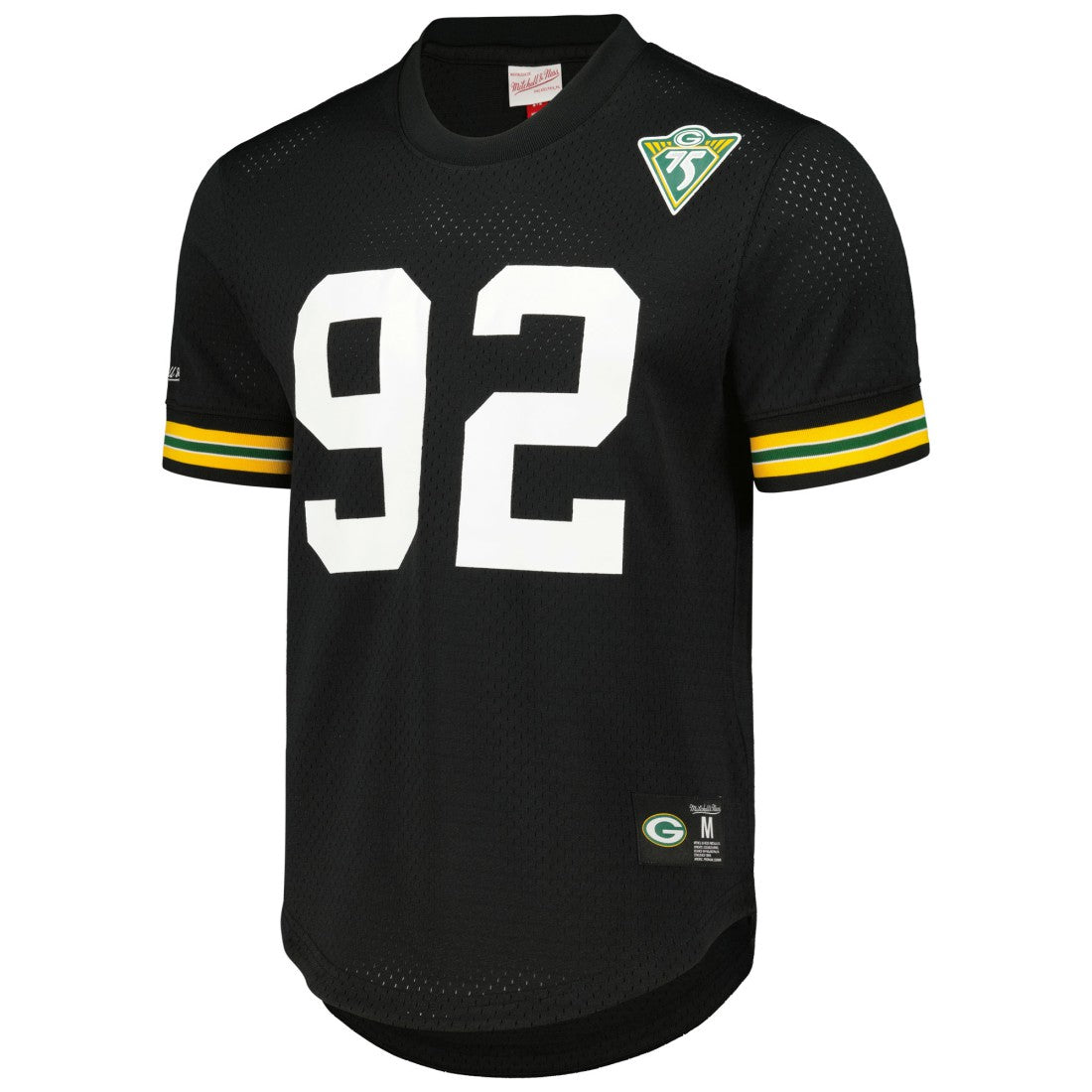 Reggie White Green Bay Packers Retired Player Name and Number Mesh Top Black - Mitchell & Ness