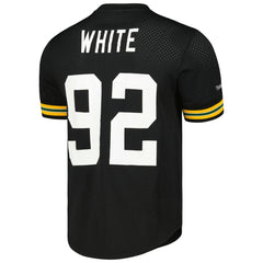 Reggie White Green Bay Packers Retired Player Name and Number Mesh Top Black - Mitchell & Ness