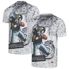 Bo Jackson Las Vegas Raiders Retired Player Name & Number Burst T-Shirt White - Mitchell & Ness