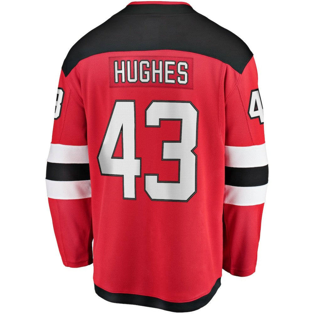 Luke Hughes New Jersey Devils - Fanatics Home Breakaway Player Jersey Red