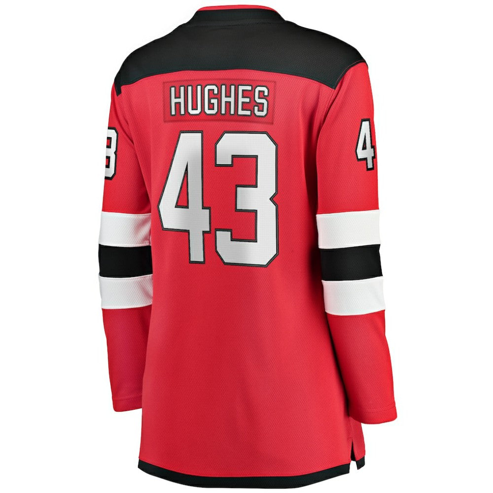 Luke Hughes New Jersey Devils - Fanatics Women's Home Breakaway Player Jersey Red