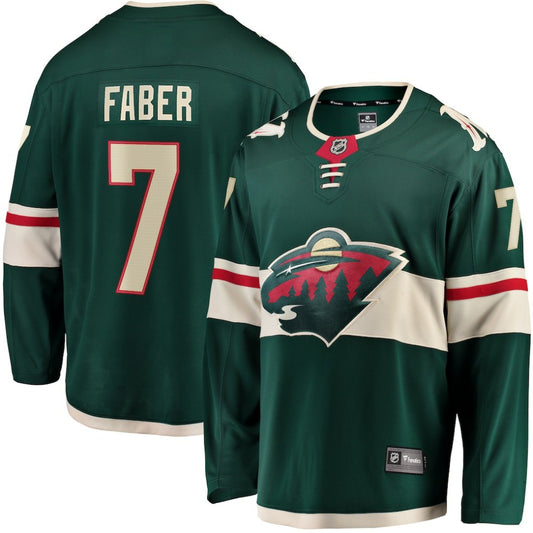Brock Faber Minnesota Wild Fanatics Home Breakaway Player Jersey - Green | NHL Jerseys