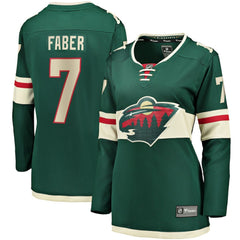 Brock Faber Minnesota Wild - Fanatics Women's Home Breakaway Player Jersey Green
