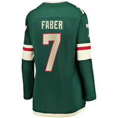 Brock Faber Minnesota Wild - Fanatics Women's Home Breakaway Player Jersey Green