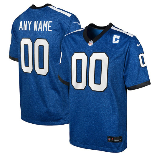Indianapolis Colts Youth Indiana Nights Alternate Custom Game Jersey - Blue | NFL Jerseys