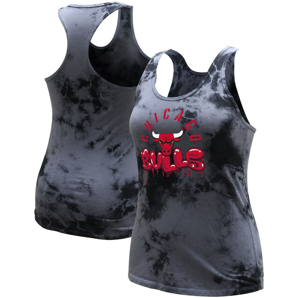 NBA - Chicago Bulls Stadium Essentials Women's Street Art Dark Crystal Washed Tank Top - Charcoal