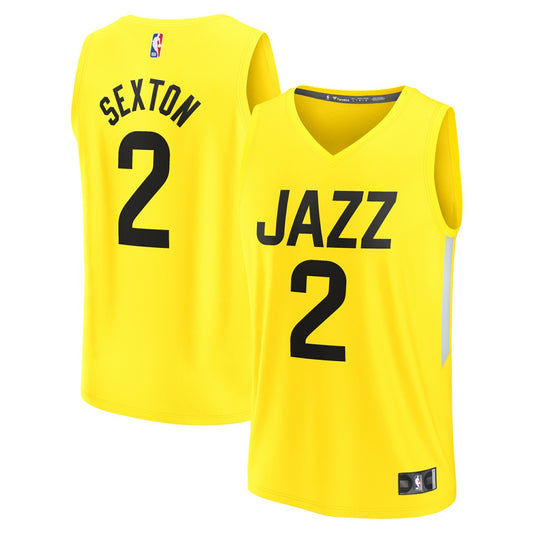 Collin Sexton Utah Jazz Youth Fast Break Player Jersey - Icon Edition - Yellow | NBA Jerseys