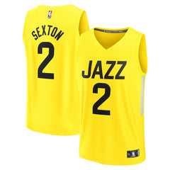 Fanatics - Collin Sexton Utah Jazz Youth Fast Break Player Jersey - Icon Edition - Yellow