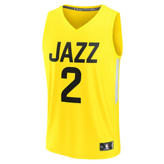 Fanatics - Collin Sexton Utah Jazz Youth Fast Break Player Jersey - Icon Edition - Yellow