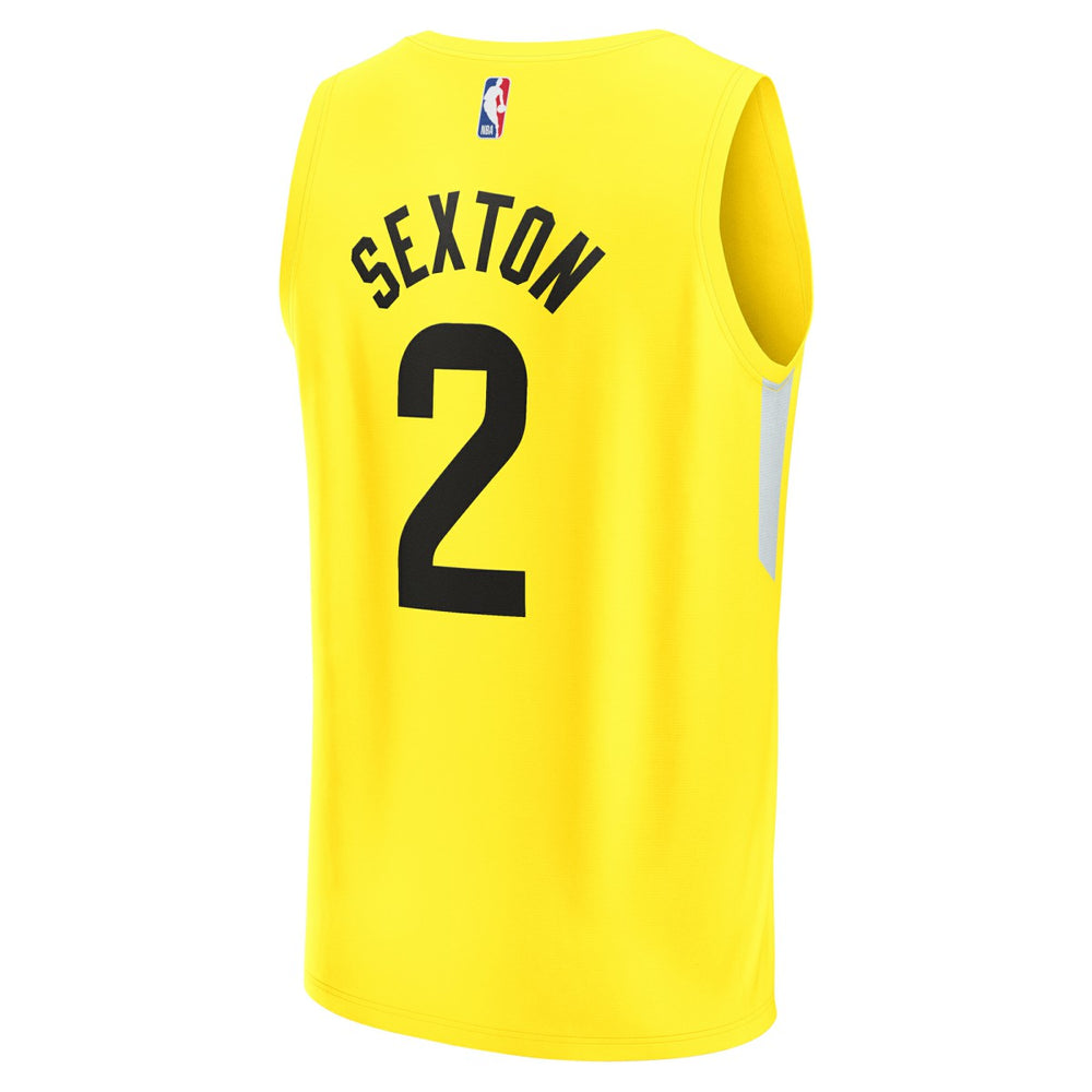 Fanatics - Collin Sexton Utah Jazz Youth Fast Break Player Jersey - Icon Edition - Yellow