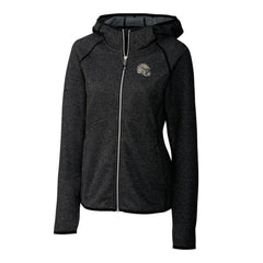 New Orleans Saints Cutter & Buck Women's Helmet Logo Mainsail Sweater-Knit Full-Zip Hoodie Charcoal - NFL
