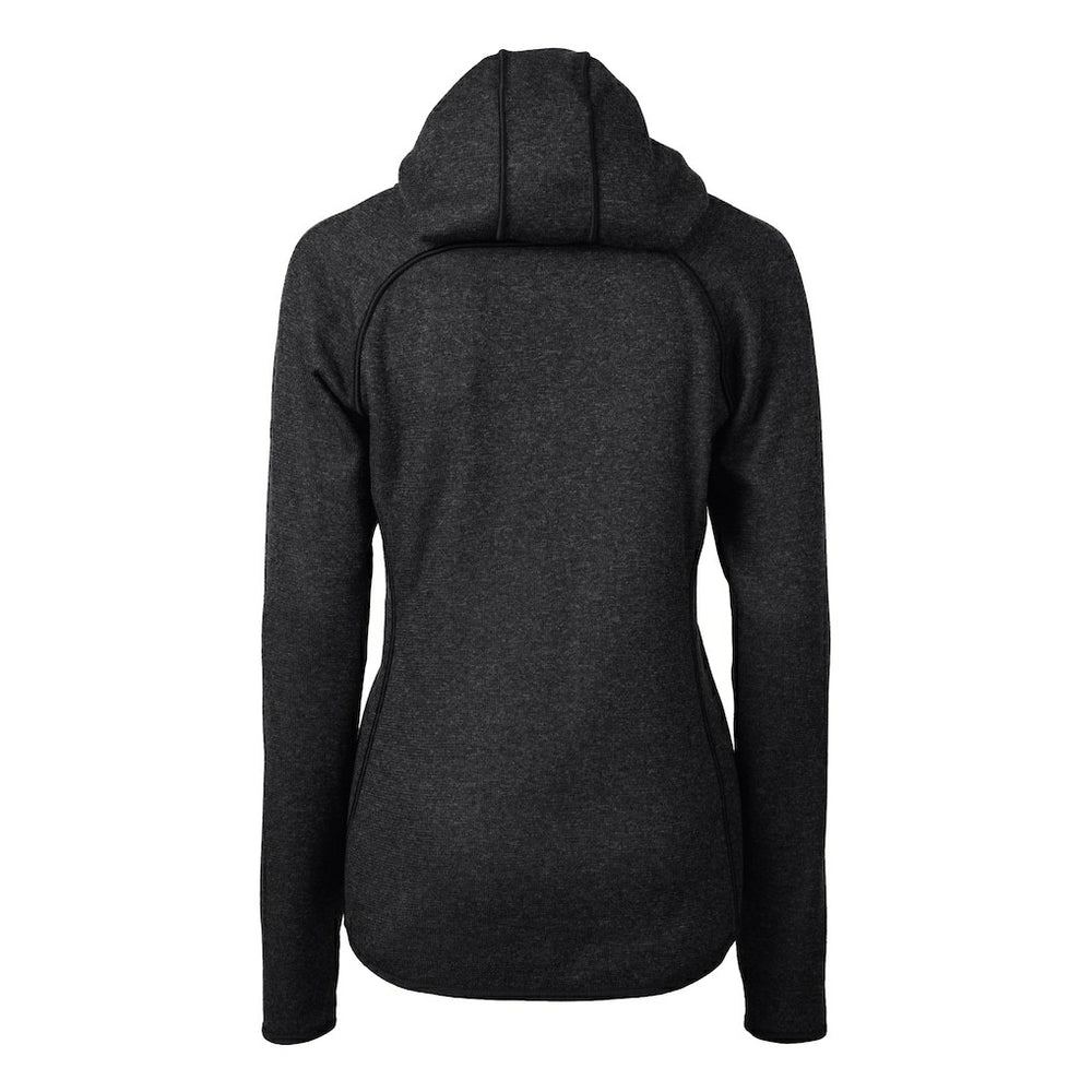 New Orleans Saints Cutter & Buck Women's Helmet Logo Mainsail Sweater-Knit Full-Zip Hoodie Charcoal - NFL