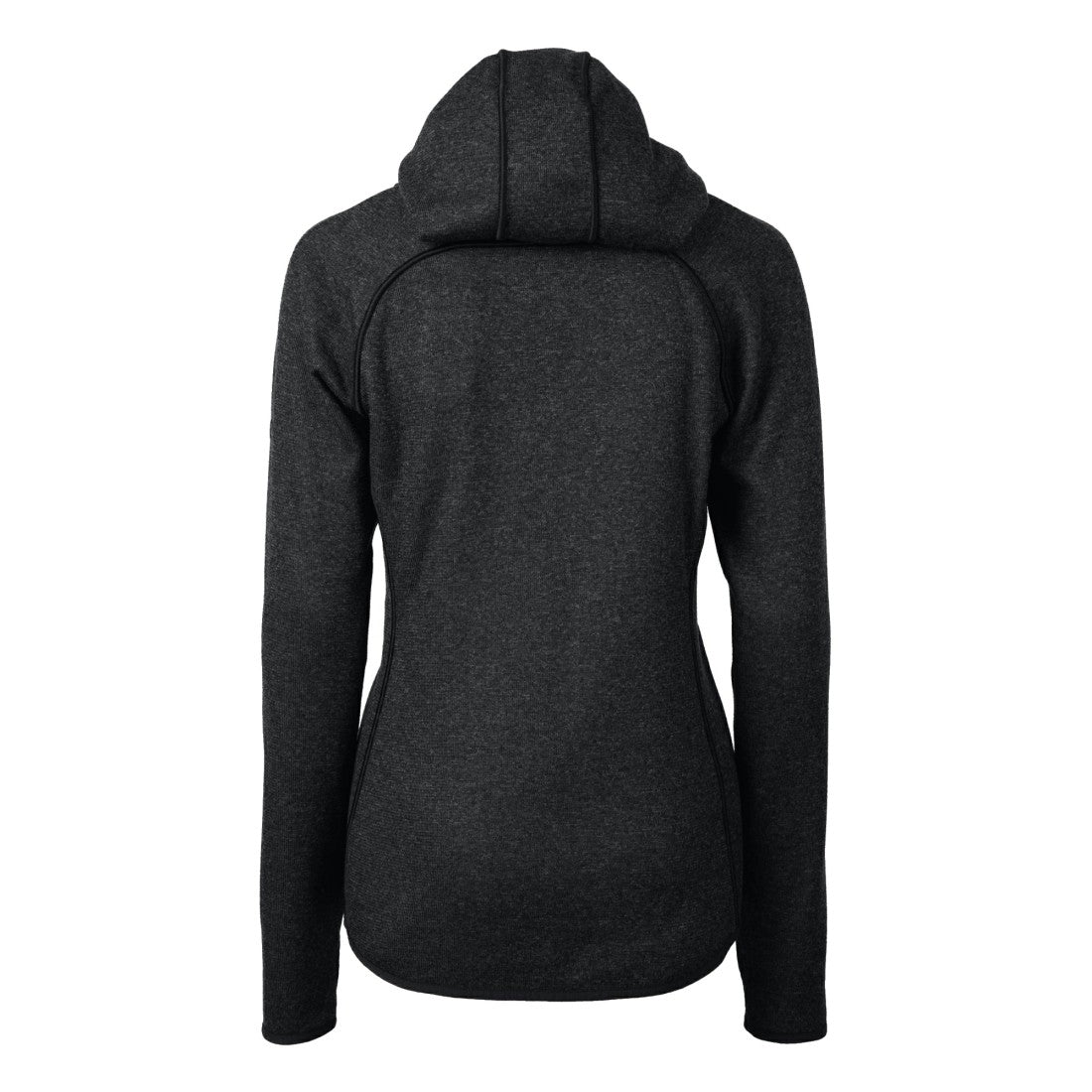Detroit Lions Cutter & Buck Women's Helmet Logo Mainsail Sweater-Knit Full-Zip Hoodie Charcoal - NFL