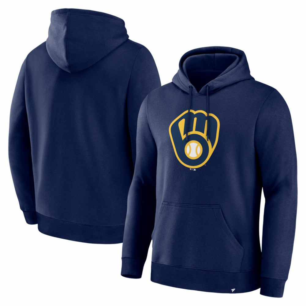 Milwaukee Brewers Fanatics Primary Logo Legacy Hoodie Sale