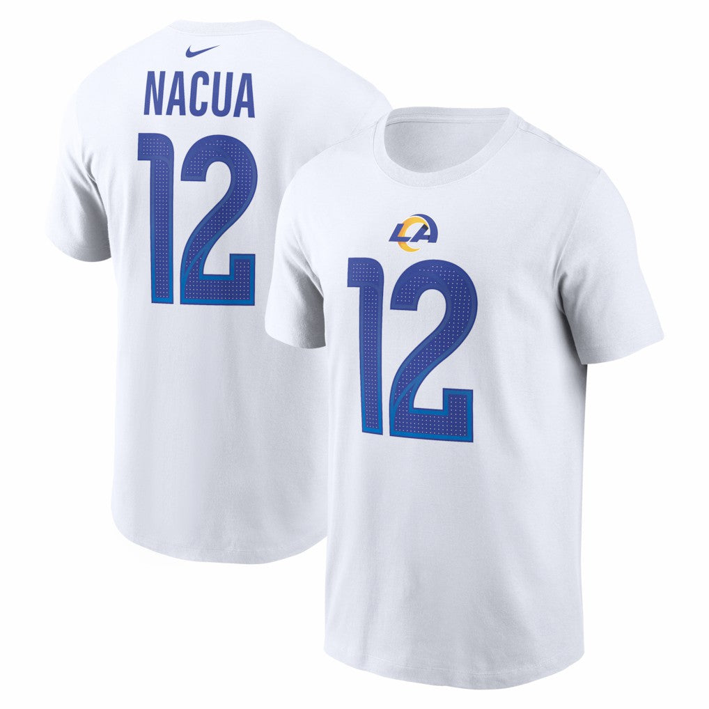 Puka Nacua Los Angeles Rams Player Name & Number T-Shirt White - Nike