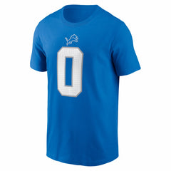 Jahmyr Gibbs Detroit Lions Name & Number T-Shirt Blue - Nike