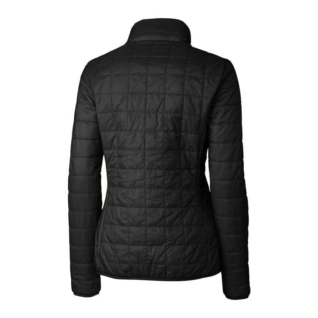 Minnesota Vikings Cutter & Buck Women's Helmet Logo Rainier PrimaLoft Eco Insulated Full-Zip Puffer Jacket Black - NFL