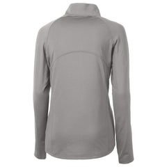 New York Jets Cutter & Buck Women's Helmet Logo Adapt Eco Knit Stretch Recycled Half-Zip Pullover Top Gray - NFL