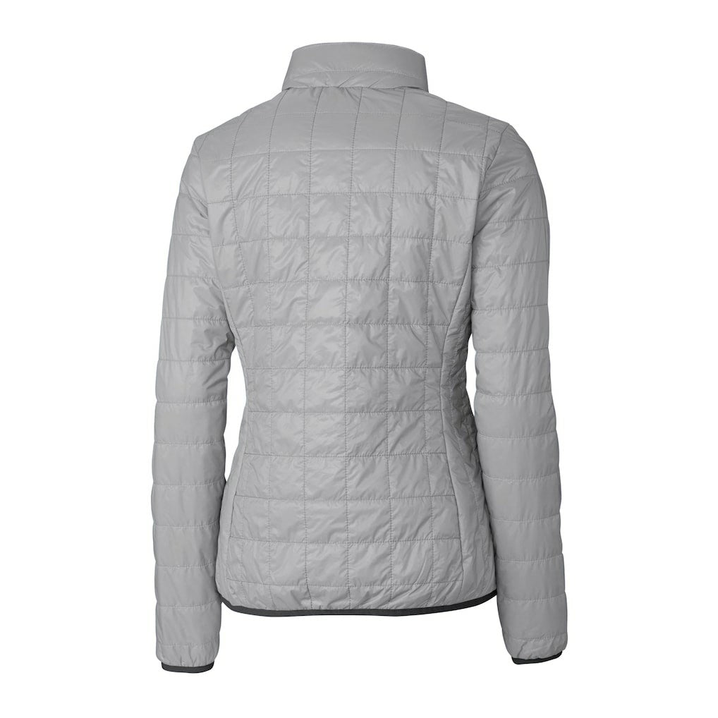 Baltimore Ravens Cutter & Buck Women's Helmet Logo Rainier PrimaLoft Eco Insulated Full-Zip Puffer Jacket Gray - NFL