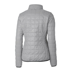 Baltimore Ravens Cutter & Buck Women's Helmet Logo Rainier PrimaLoft Eco Insulated Full-Zip Puffer Jacket Gray - NFL