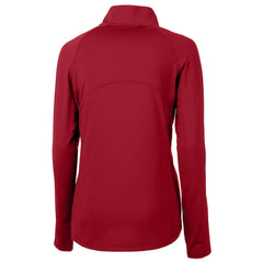 Kansas City Chiefs Cutter & Buck Women's Helmet Logo Adapt Eco Knit Stretch Recycled Half-Zip Pullover Top Red - NFL