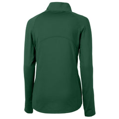 Green Bay Packers Cutter & Buck Women's Helmet Logo Adapt Eco Knit Stretch Recycled Half-Zip Pullover Top Green - NFL