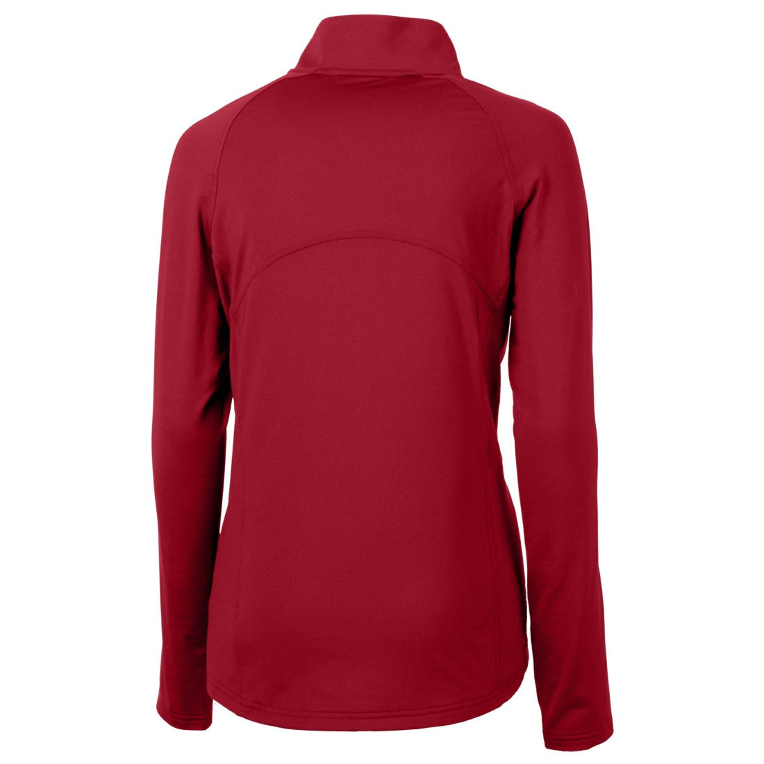 Houston Texans Cutter & Buck Women's Helmet Logo Adapt Eco Knit Stretch Recycled Half-Zip Pullover Top Red - NFL