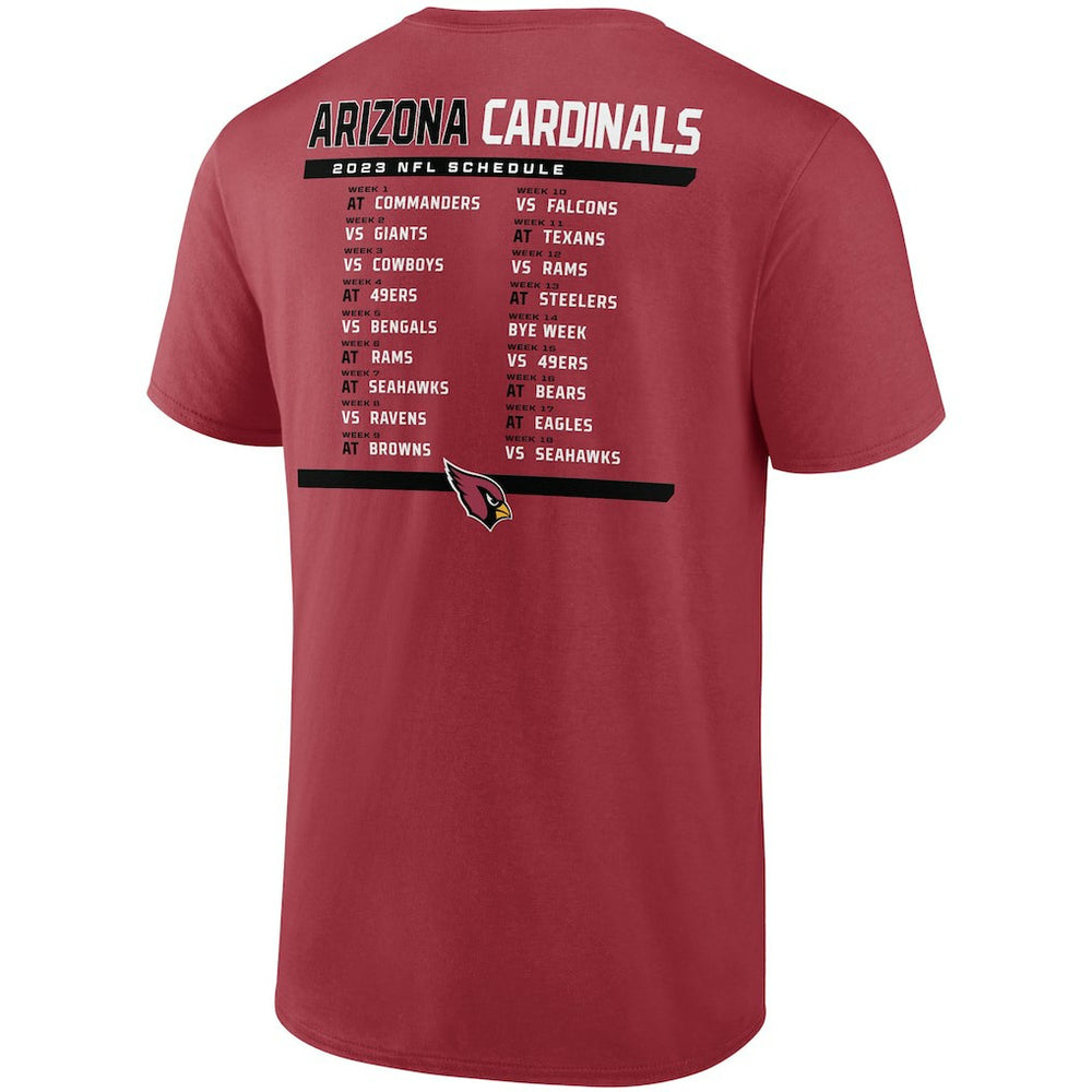 Arizona Cardinals Two-Pack 2023 Schedule T-Shirt Combo Set Cardinal/White - Fanatics