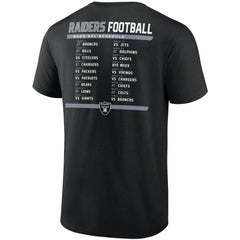 Las Vegas Raiders Two-Pack 2023 Schedule T-Shirt Combo Set Black/White - Fanatics