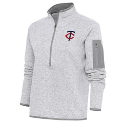 Minnesota Twins Antigua Women's Fortune Quarter-Zip Pullover Jacket On Sale