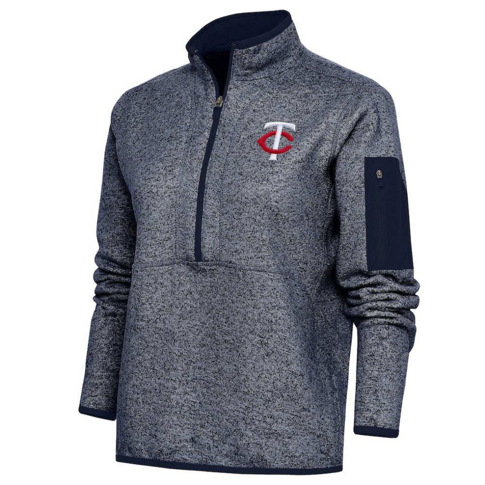 Minnesota Twins Antigua Women's Fortune Quarter-Zip Pullover Jacket Near Me