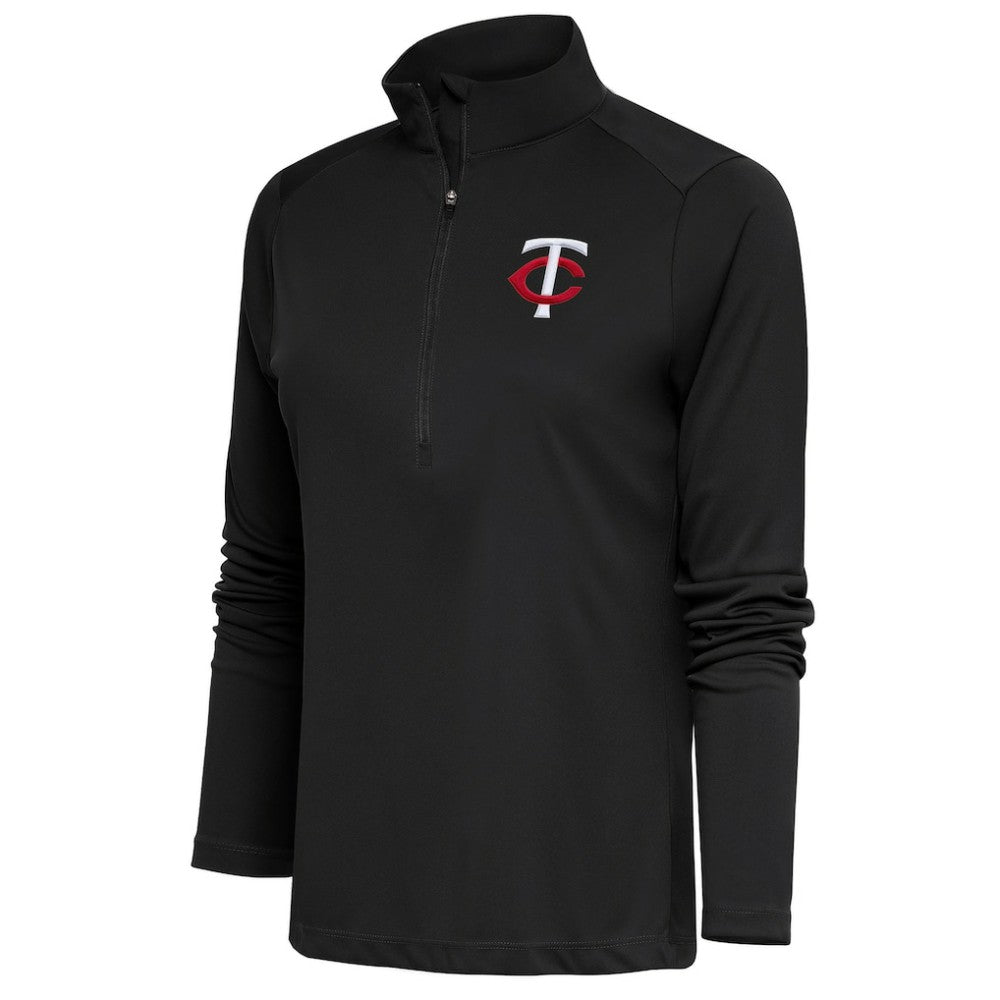Minnesota Twins Antigua Women's Tribute Half-Zip Pullover Top On Sale