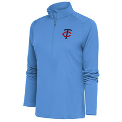 Minnesota Twins Antigua Women's Tribute Half-Zip Pullover Top Lifestyle