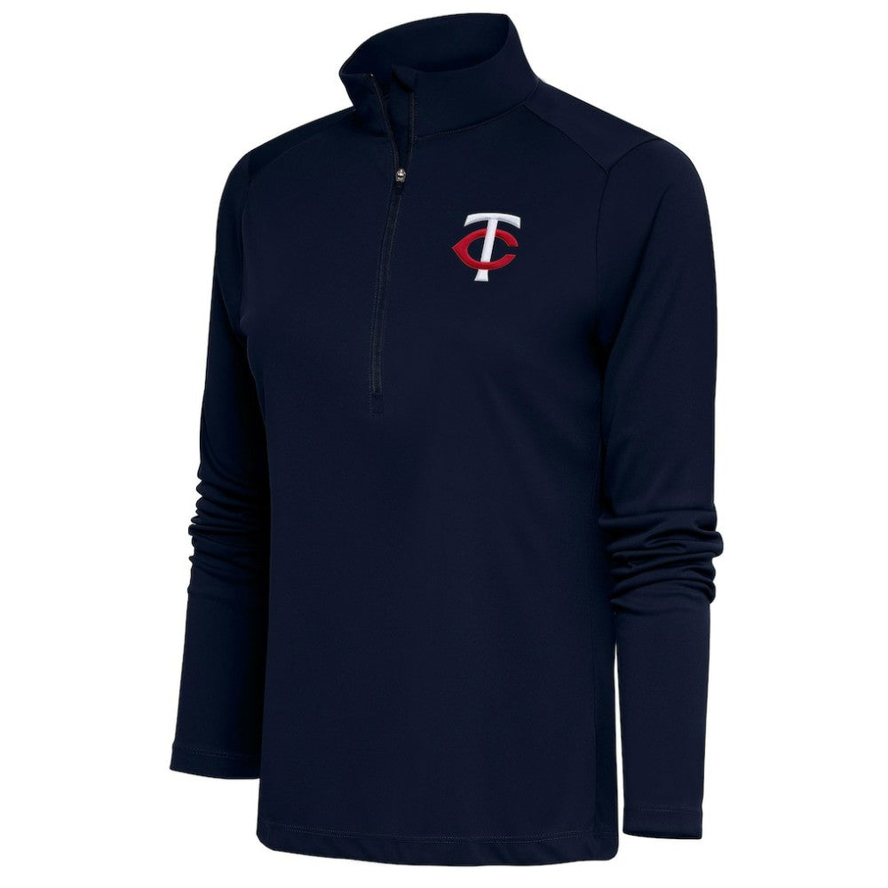 Minnesota Twins Antigua Women's Tribute Half-Zip Pullover Top discount