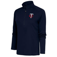 Minnesota Twins Antigua Women's Tribute Half-Zip Pullover Top discount