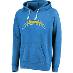 Justin Herbert Los Angeles Chargers Majestic Threads Name & Number Tri-Blend Pullover Hoodie Powder Blue - NFL