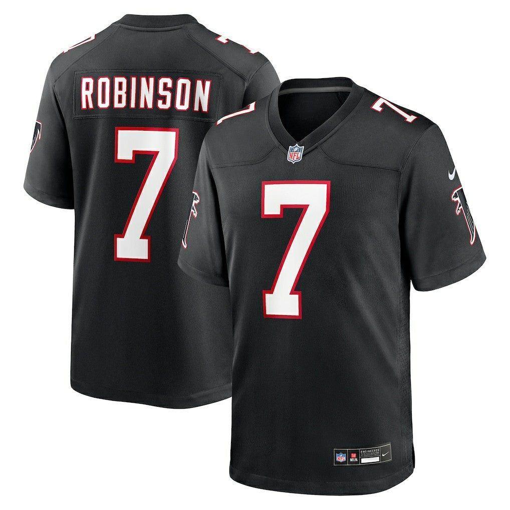 Bijan Robinson Atlanta Falcons Throwback Game Jersey Black - Nike