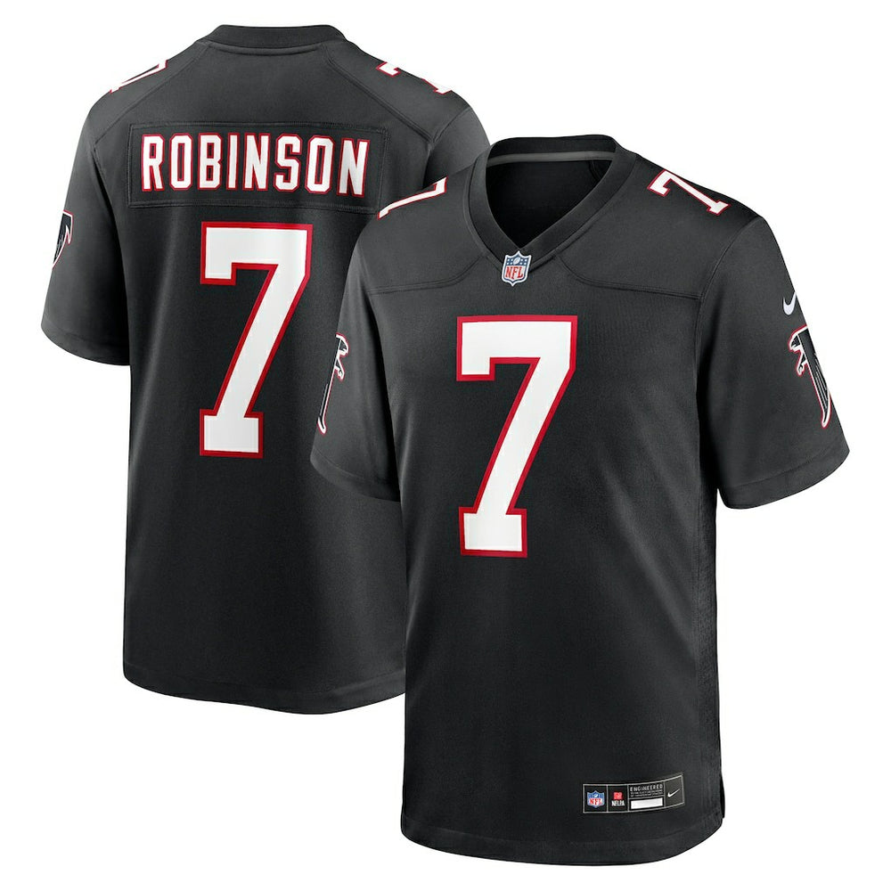 Bijan Robinson Atlanta Falcons Throwback Game Jersey Black - Nike