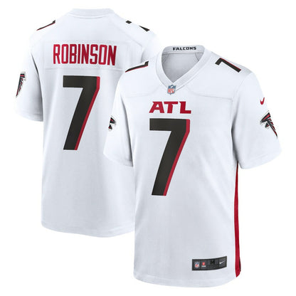Bijan Robinson Atlanta Falcons Game Jersey - White | NFL Jerseys