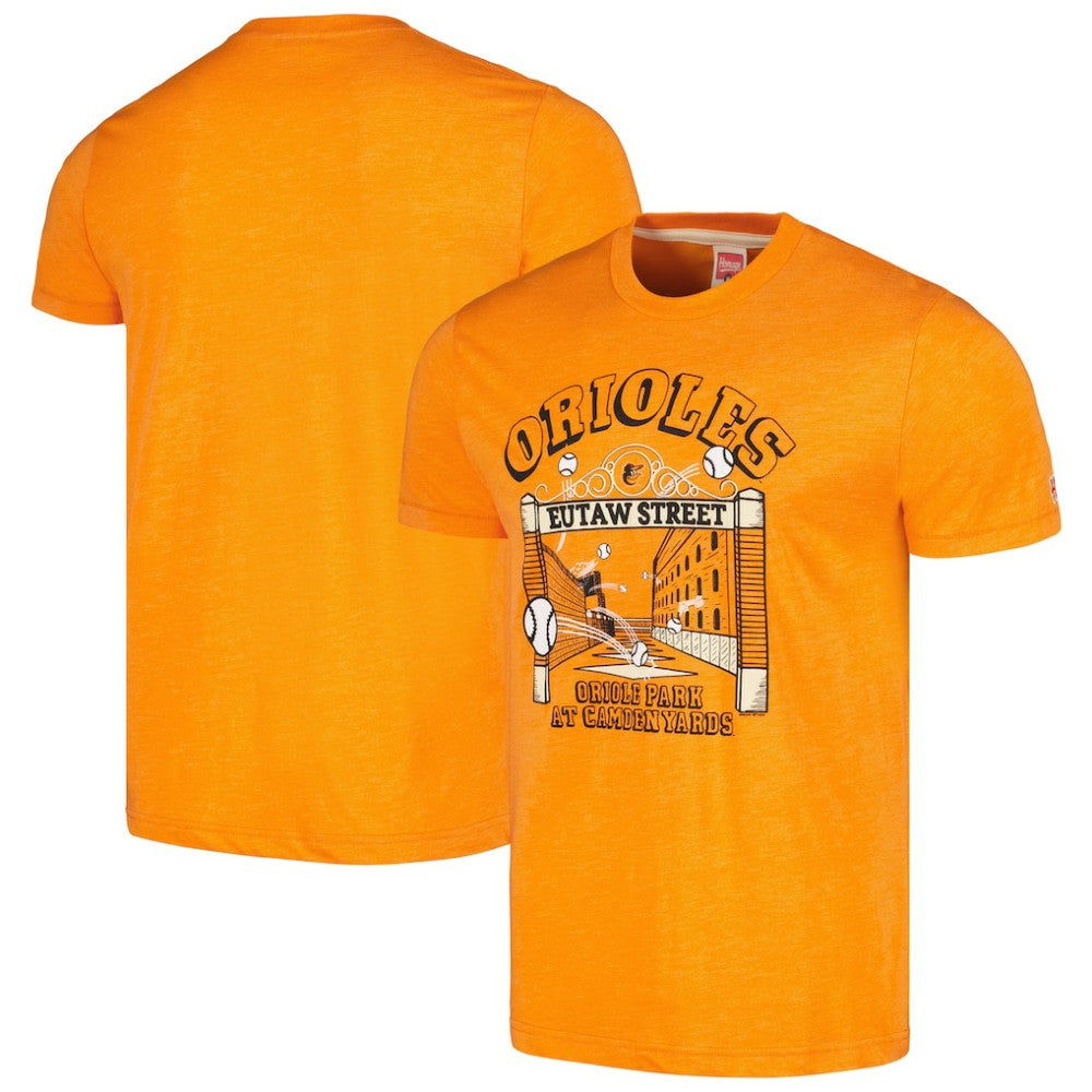 Baltimore Orioles Homage Eutaw Street Hyper Local Tri-Blend T-Shirt Online