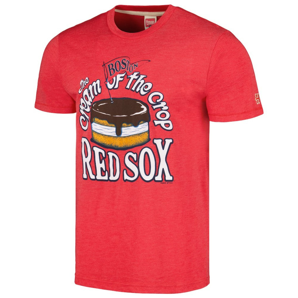 Boston Red Sox Homage Cream of the Crop Hyper Local Tri-Blend T-Shirt Near Me
