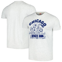Chicago Cubs Homage Bleacher Bums Hyper Local Tri-Blend T-Shirt On Sale